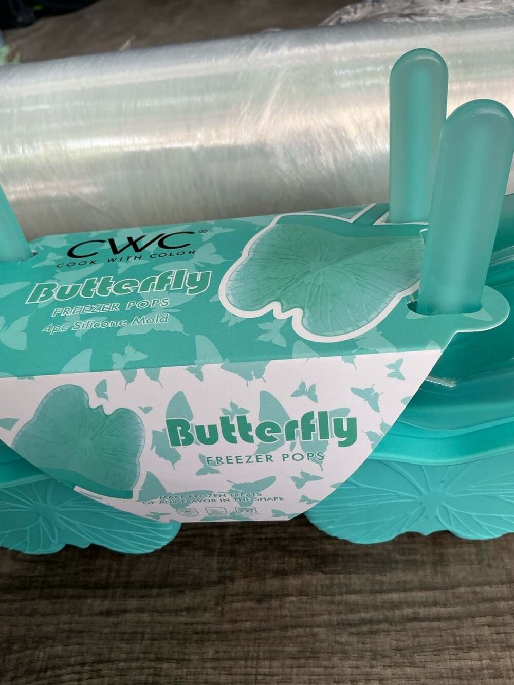 CWC Cook With Color Butterfly Freezer Pops 4pc Silicone Mold - Picture 2 of 4